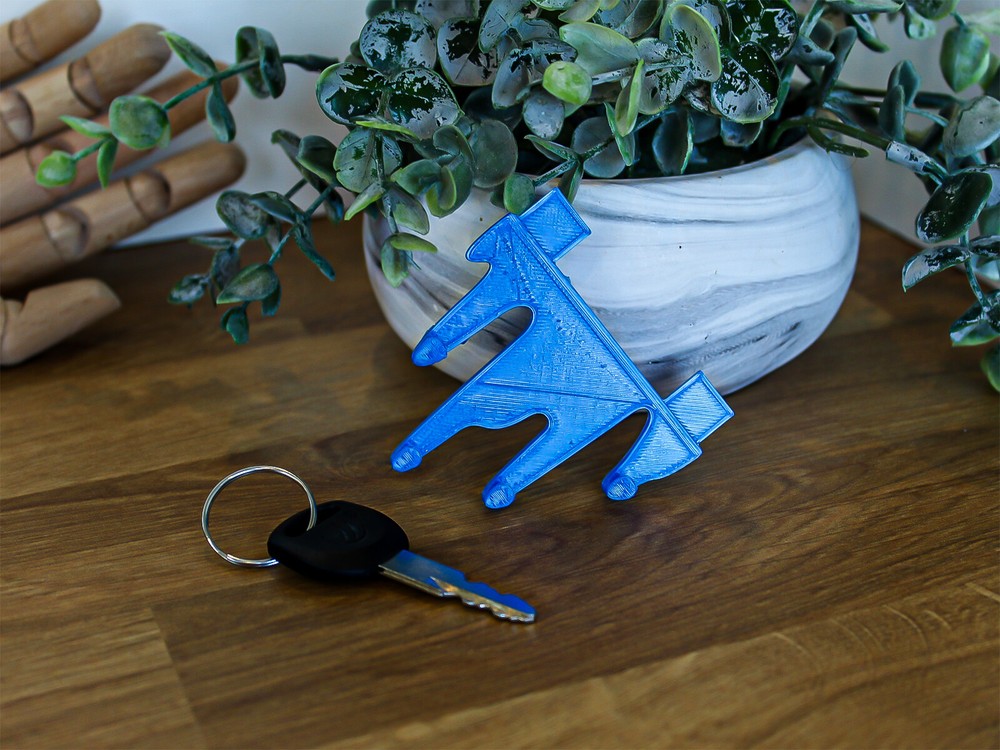 Liquid Hook Mount – 3D Printed Key Organizer for Wall
