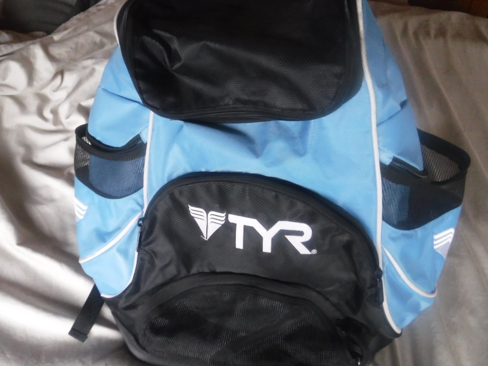 TYR Light Blue Blue Back pack Pre Owned