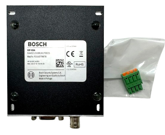 Bosch VIP-XDA Audio/Video H.264 Quad-View Encoder Decoder Ethernet VGA BNC