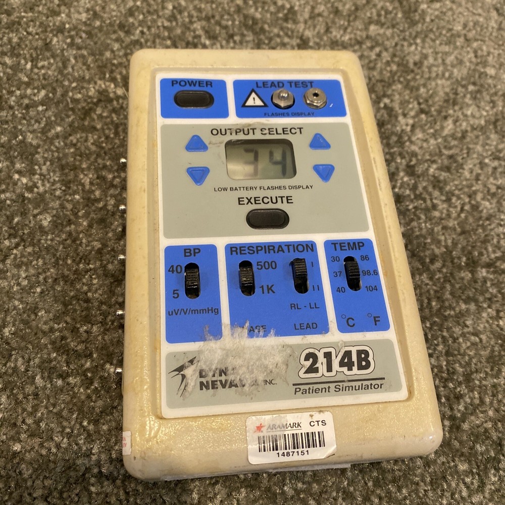 DYNATECH NEVADA 214B PATIENT SIMULATOR Excellent Working!