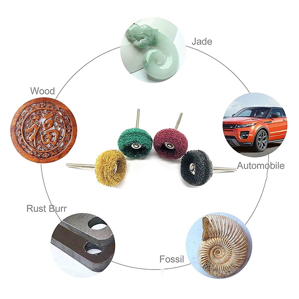 Single/Double Wheel Buffing Polishing Bit Accessories Set For Rotary Tool