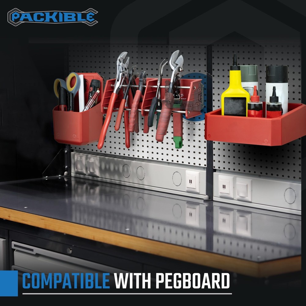 PACKIBLETool Manta Mounts - Mounting Cleats Compatible with Milwaukee Black