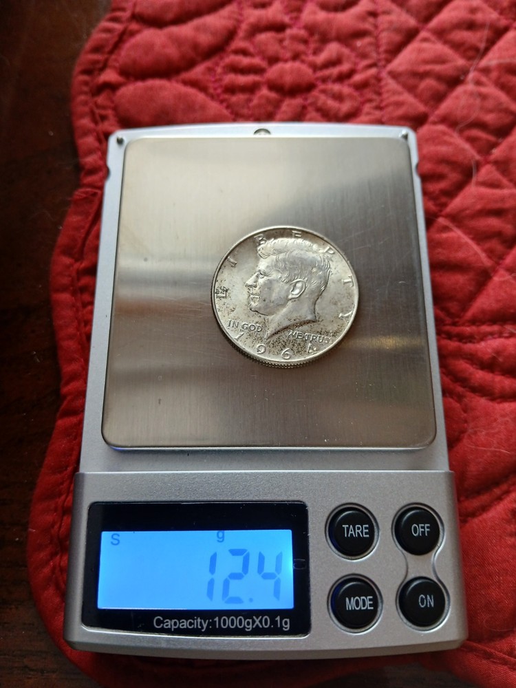 1964 Kennedy Half Dollar in MS Condition with Error on WE TRUST