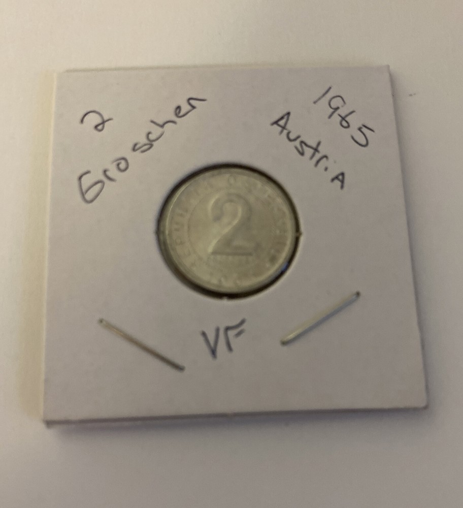1965 Austria 2 Groschen Coin B16