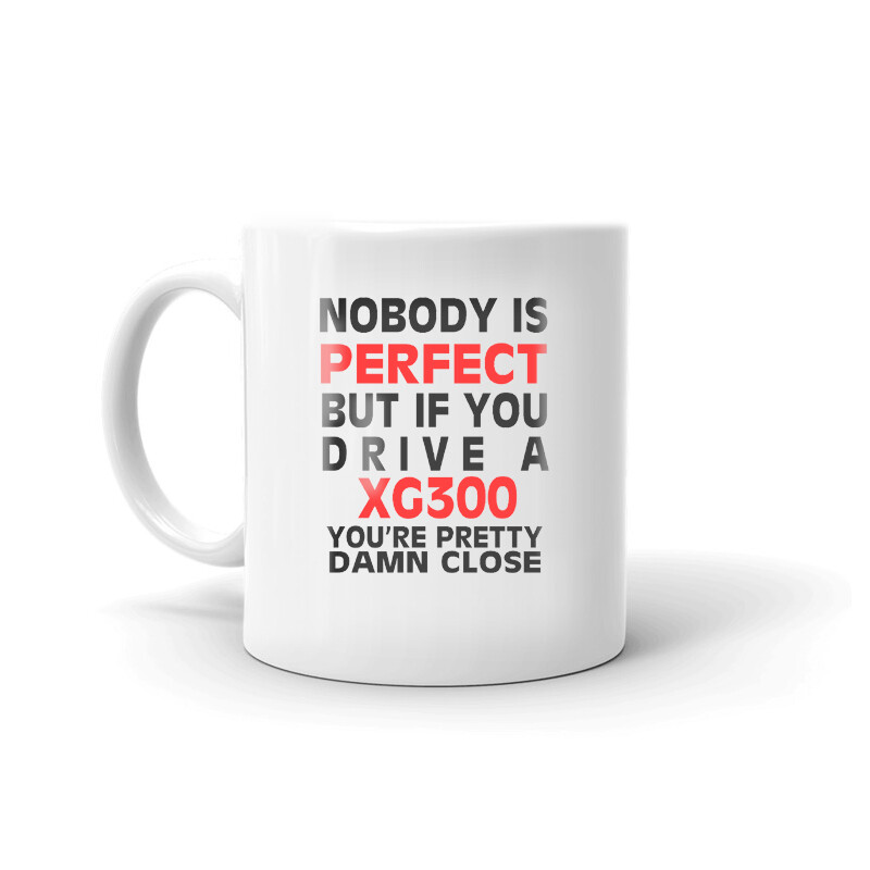 Nobody's Perfect Except XG300 Driver Coffee Tea Ceramic Mug Office Work Cup