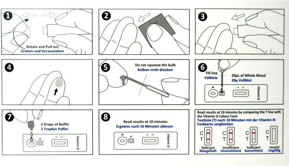 Beright ferritin rapid test فحص مخزون الحديد المنزلي