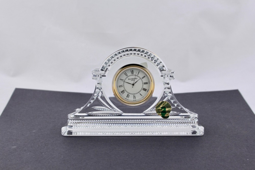 WATERFORD CRYSTAL DEVENISH SMALL CLOCK - MIB