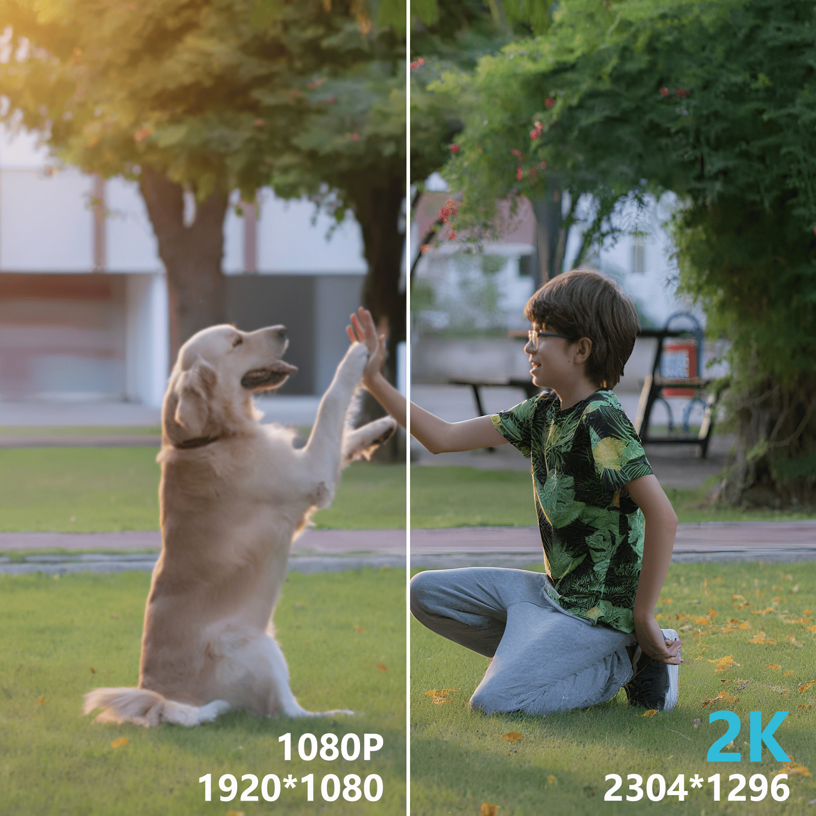 Solar Battery Powered Security Camera WiFi6 Wireless Sys PTZ 3MP Outdoor 4PACK