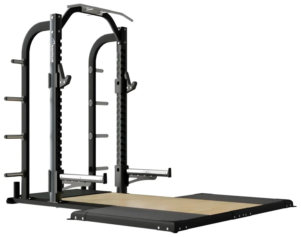 THROWDOWN HALF RACK WITH BAMBOO LIFTING PLATFORM