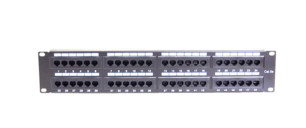 SR Components CAT5e 48-PORT RACK-MOUNT PATCH PANEL NEW.