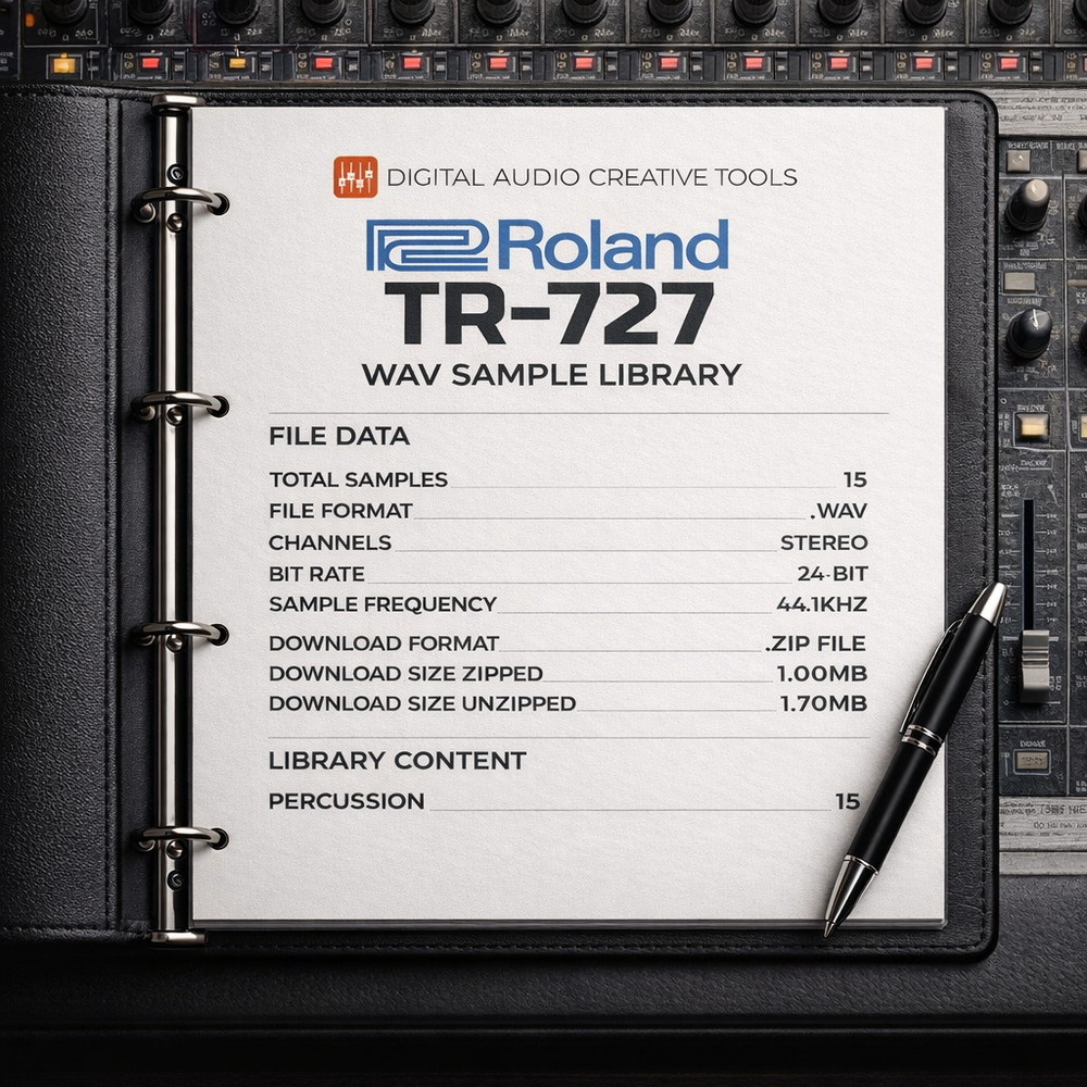 Roland TR-727 Drum Machine Sample Library