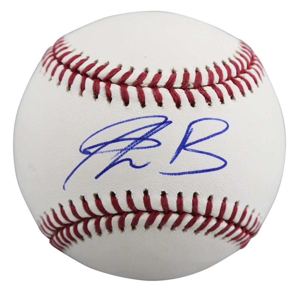 Giants Hunter Bishop Authentic Signed Manfred OML Baseball BAS #BT57746