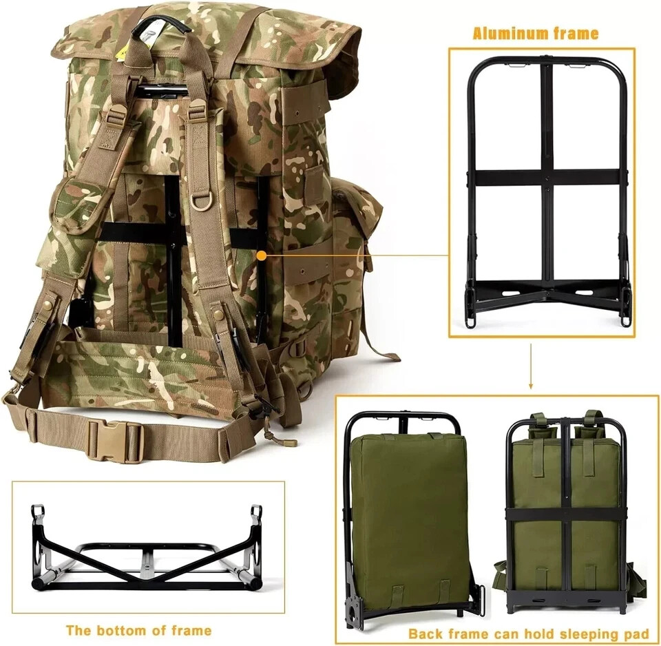Military ALICE Pack Large Rucksack Backpack Army Tactical Bug Out Gear Frame