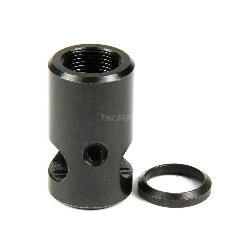 Compact Low Concussion 5/8x24 Muzzle Brake 308 762 65C w/ Washer