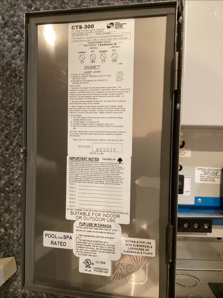 Vista CTS-300 Power Transformer