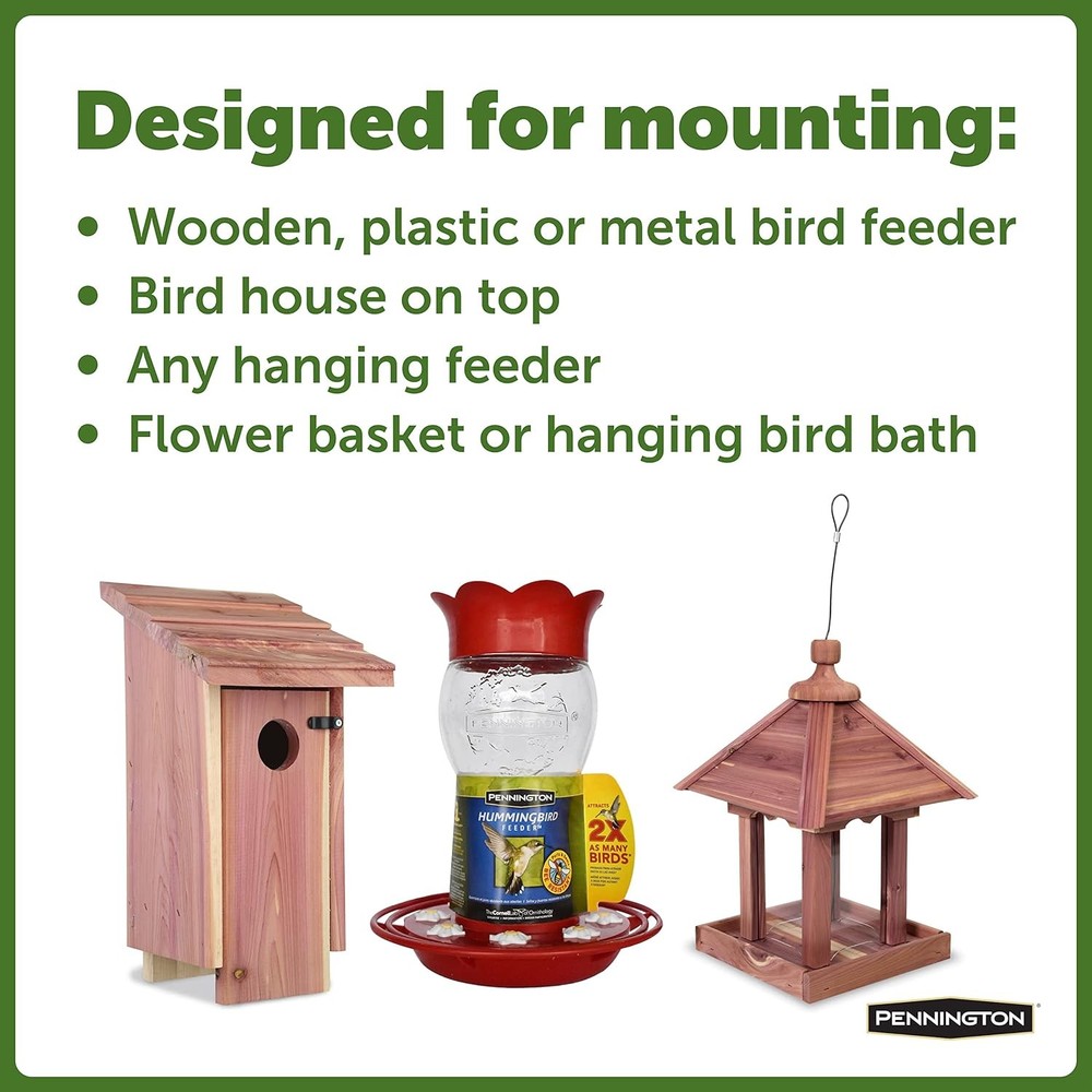 Pennington Feeder Pole Plus Bird Black 5 ft