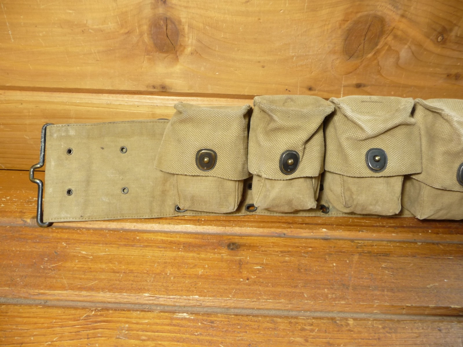 Vintage WWI US M1910 MEDICAL BELT, 10 POCKET, MILLS 1917 PATENT