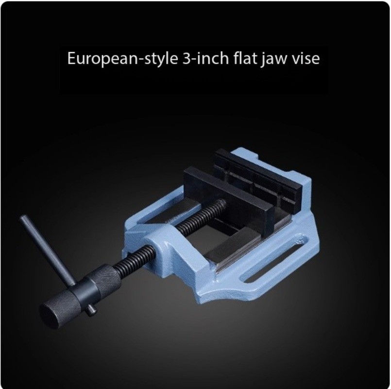 Multi-Function Heavy-Duty Precision Bench Vise with Flat Jaw Drilling Clamping
