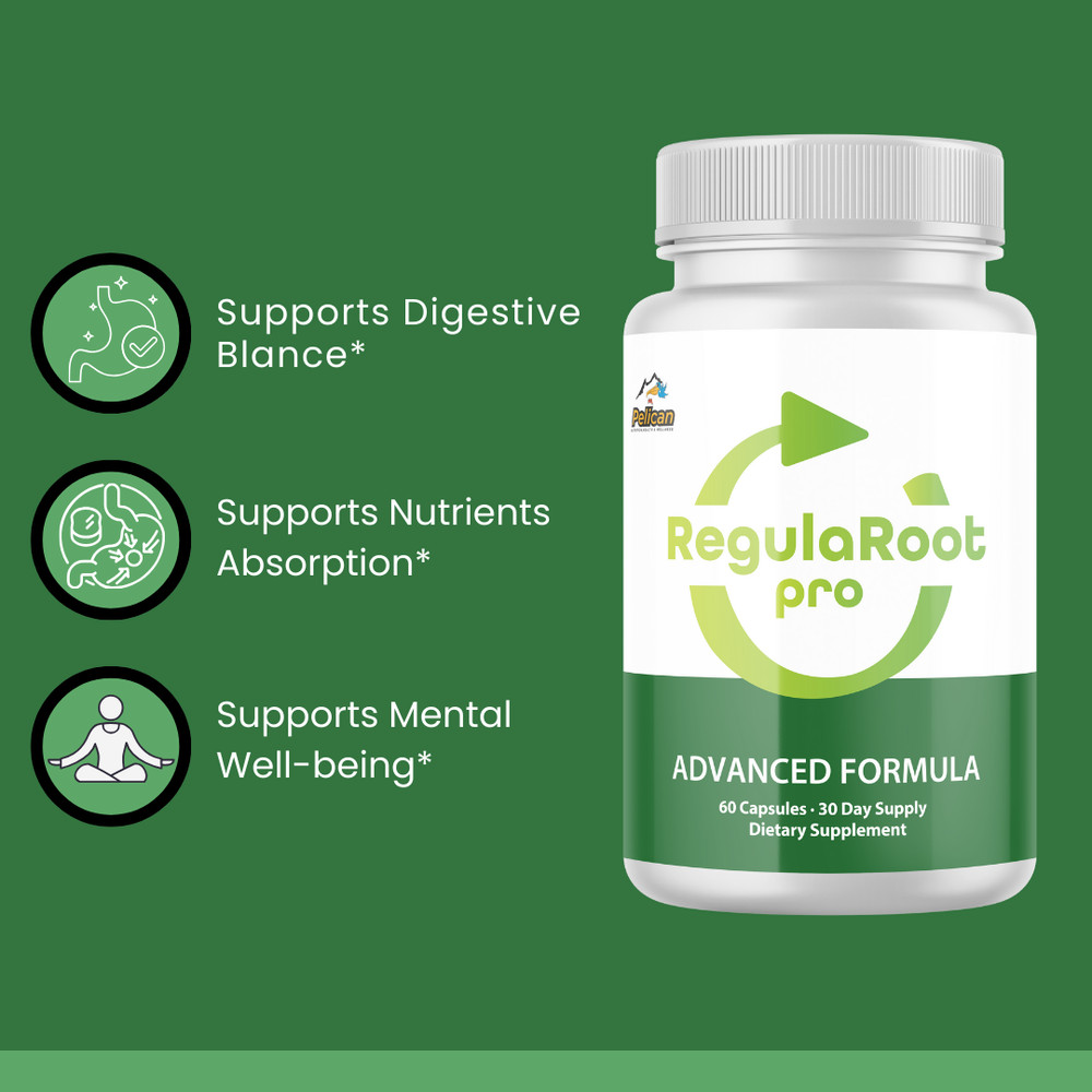 RegulaRoot Pro- Digestive Support- 4 Bottles- 240 Capsules
