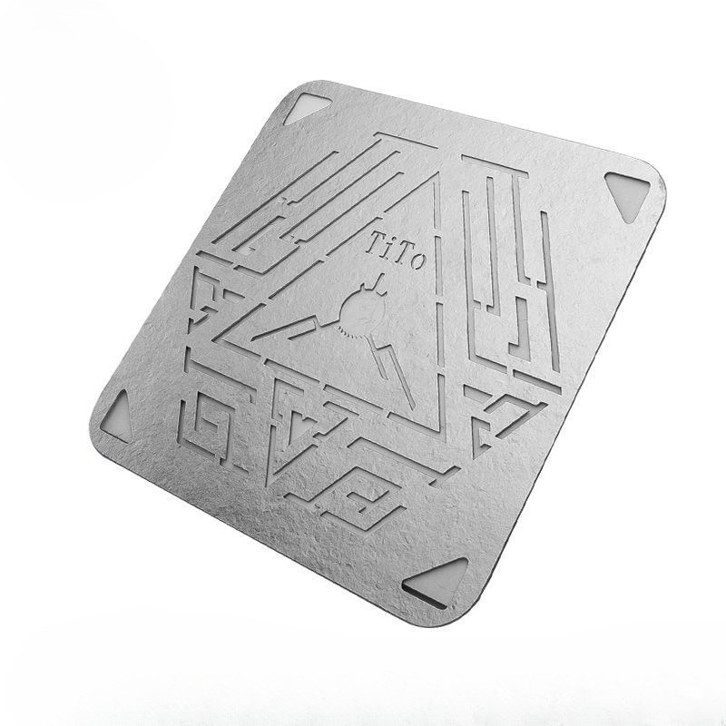 Titanium Metal Plate Matrix CNC Precision Crafted - PureTitanium.