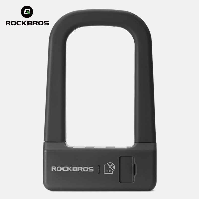 ROCKBROS Bicycle Motor Lock Bike NFC Smart U-Lock Quick Release Strong Secure