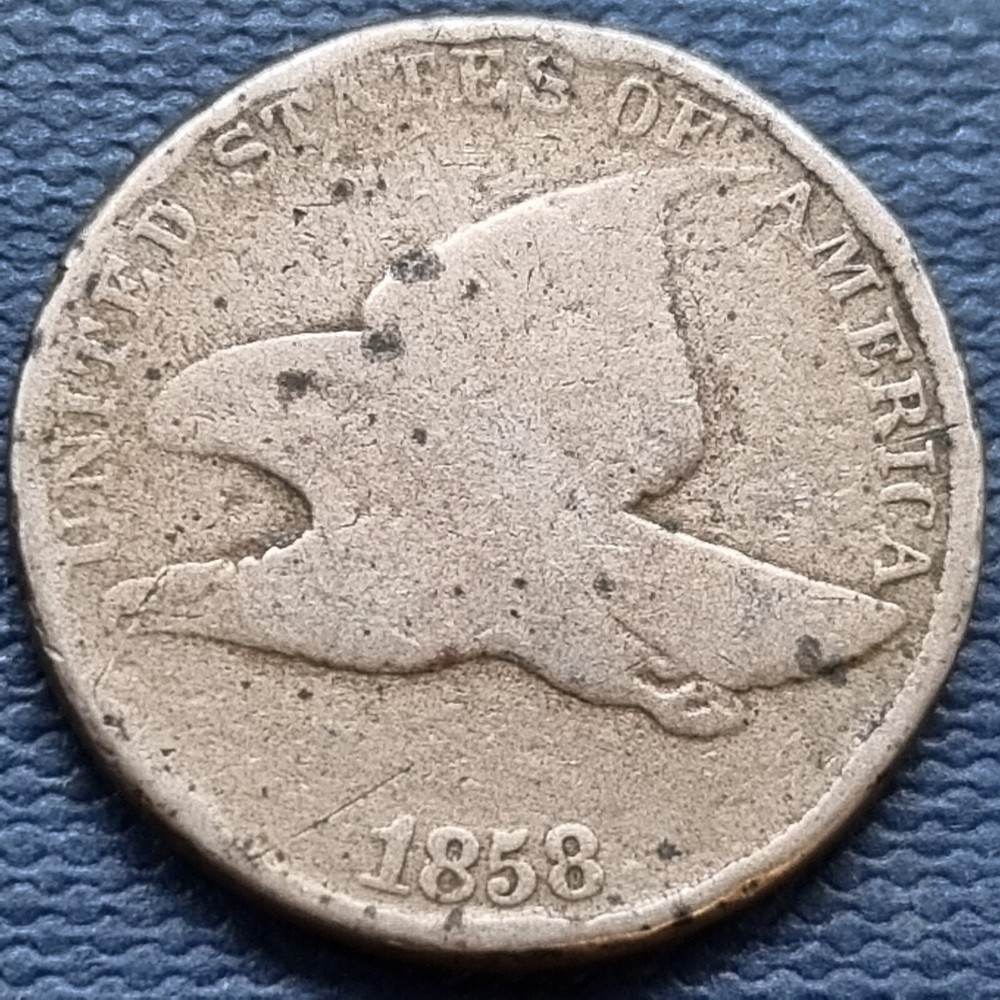 1858 Flying Eagle Cent 1c Circulated #91764
