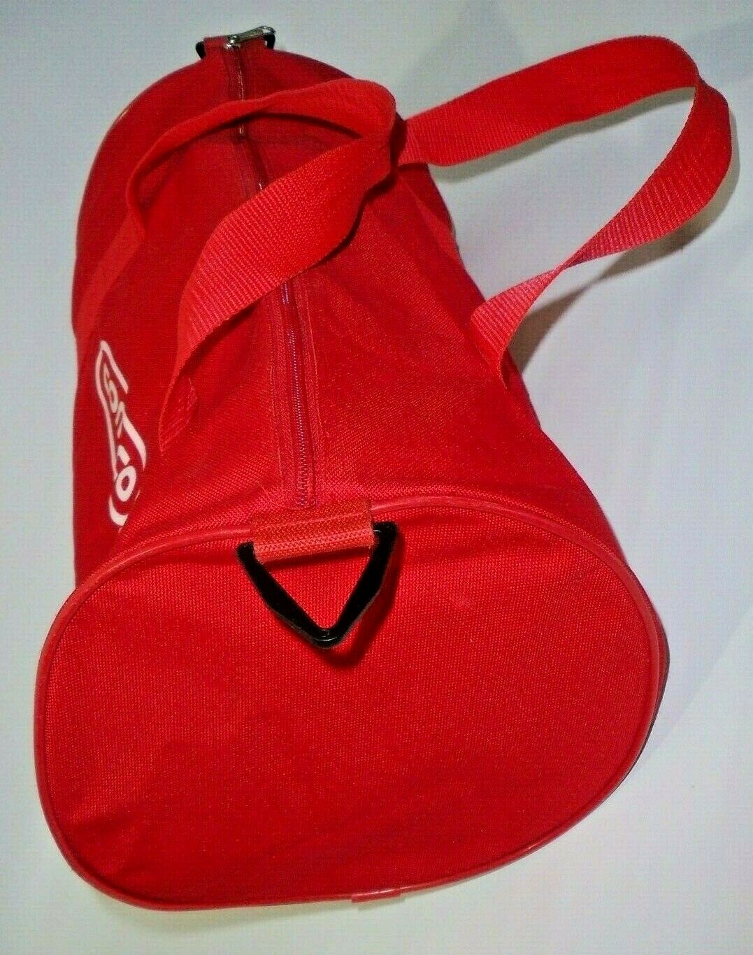 Vintage Conoco Red Canvas Duffle Gym Bag, Rare!