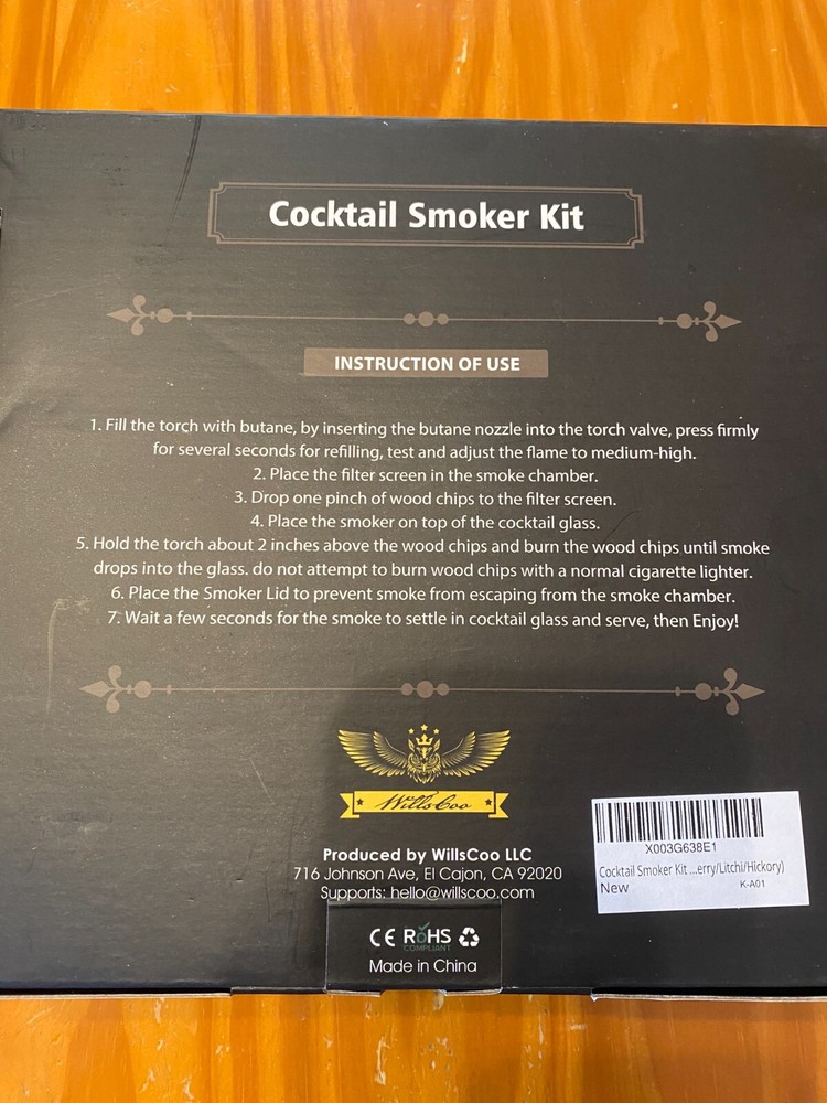 Wills Coo Cocktail Smoker kit