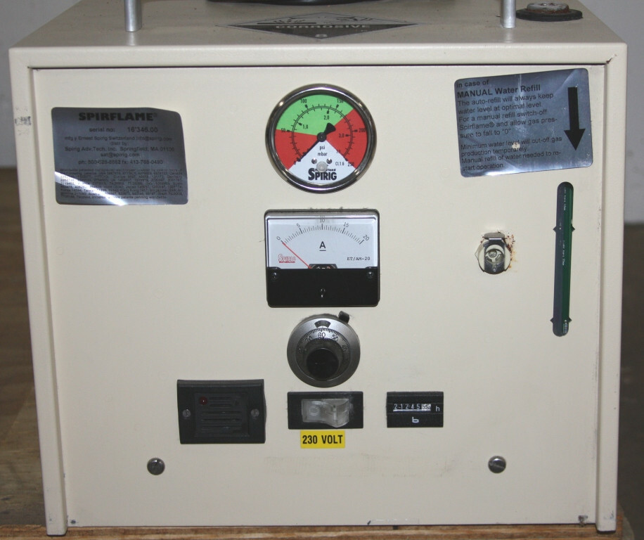 Spirig Spirflame™ 250HPNA02S3D1 generator and Microflame system parts - USED