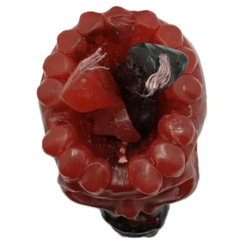 Skull Image Candle -Vela de Craneo Con Munecos -(Reversible)