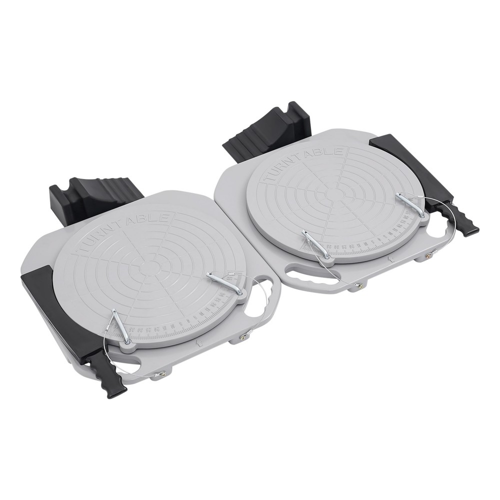 2pcs Car Front End Wheel Alignment Turntable Turn Plates Tool &Transition Block