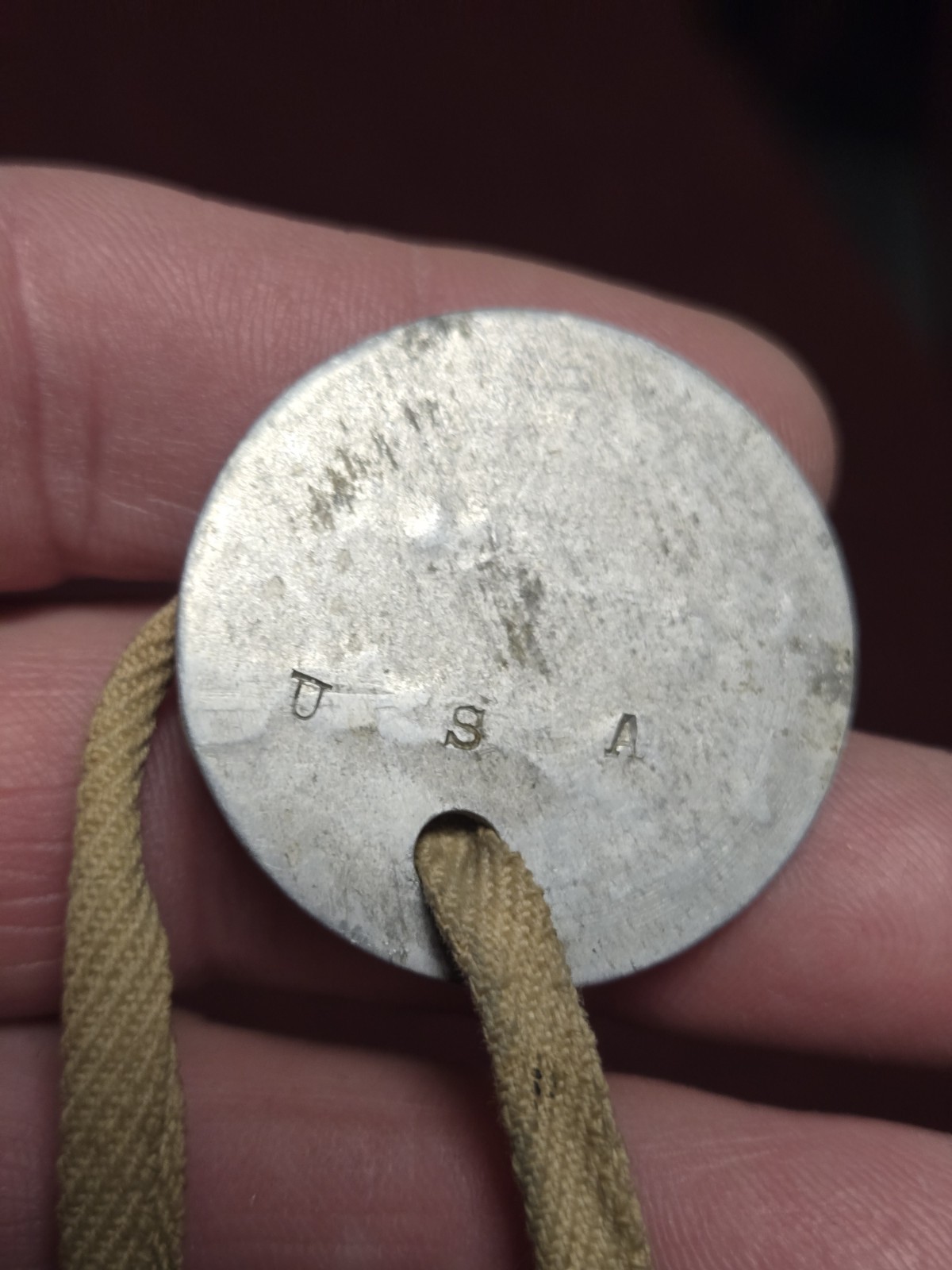 Important Old Rare John J Bergen Pottsville PA WWI WWII US Soldier ID dog tag