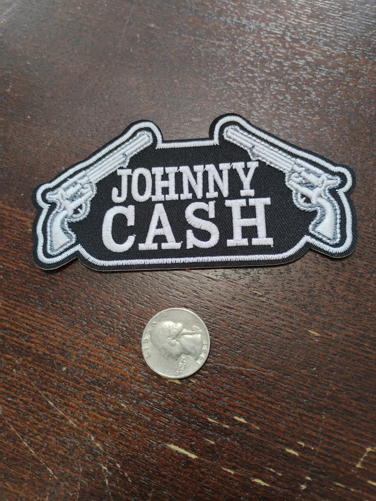 🎸🎸EMBROIDERED Johnny Cash ROCK PATCH