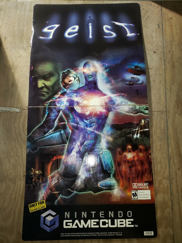Geist Standee Promo Display Nintendo Gamecube GCN Full Size video game