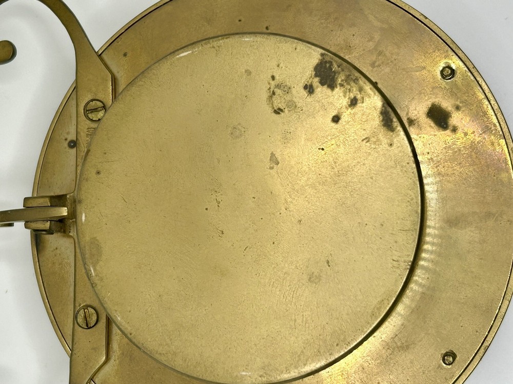 Vintage Heavy Solid Brass Table/ Mantle Clock Made In India, Tested