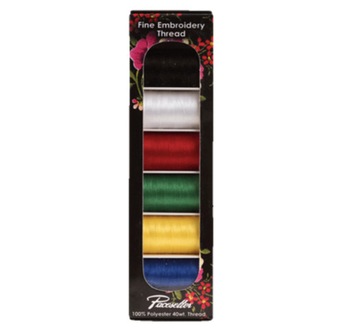 Pacesetter Fine Embroidery Thread - 40wt. - 100% Polyester 6-pack