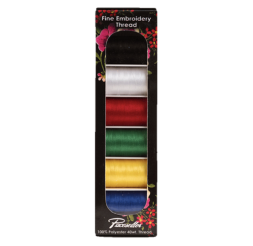 Pacesetter Fine Embroidery Thread - 40wt. - 100% Polyester 6-pack