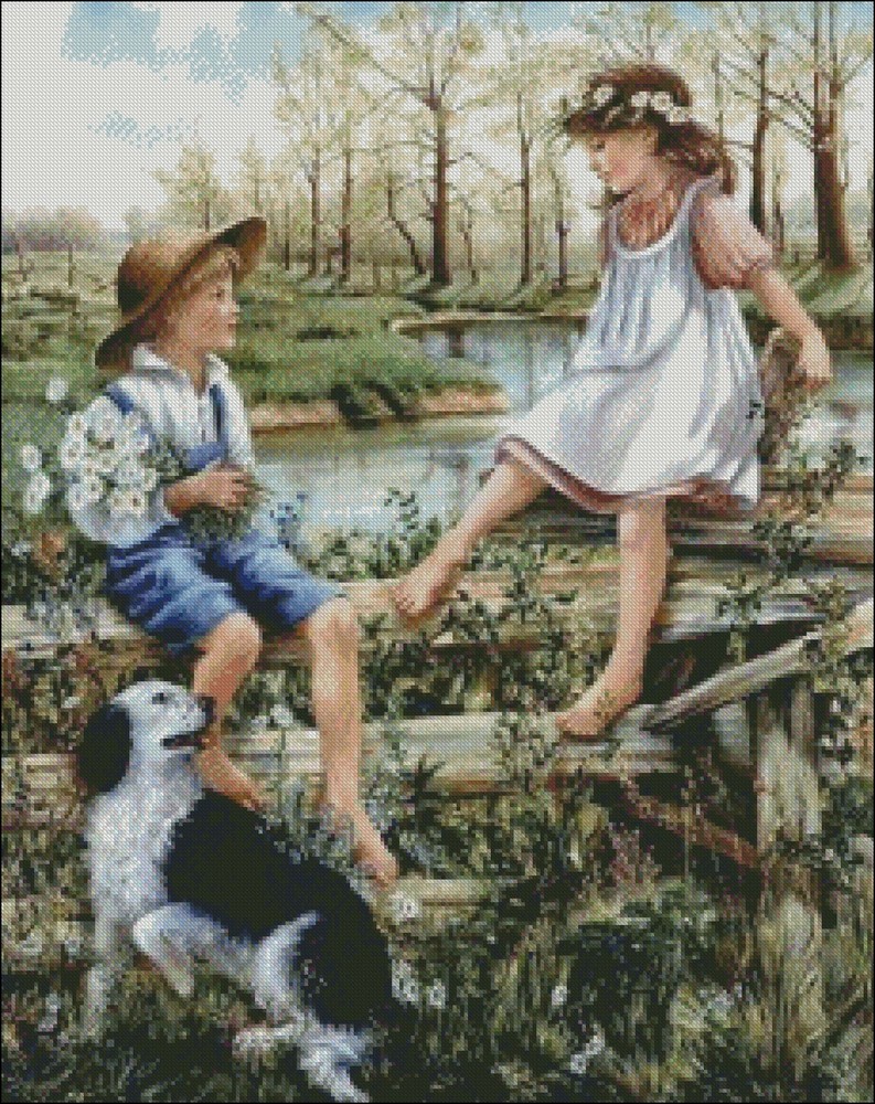 Fun for Kids 8 - DIY Chart Counted Cross Stitch Patterns Needlework DMC