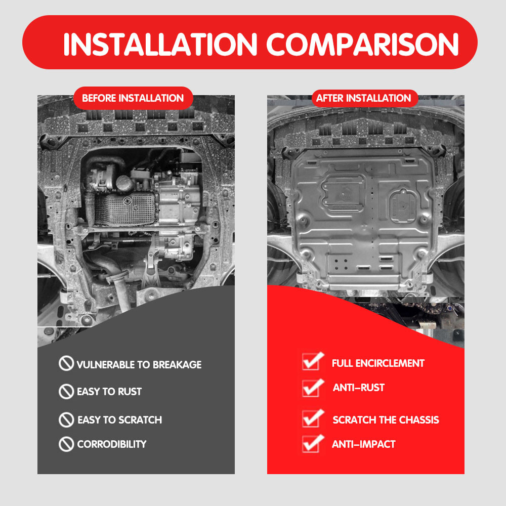 For 2019-2024 Cadillac XT4 Engine Under Cover Front Splash Shields