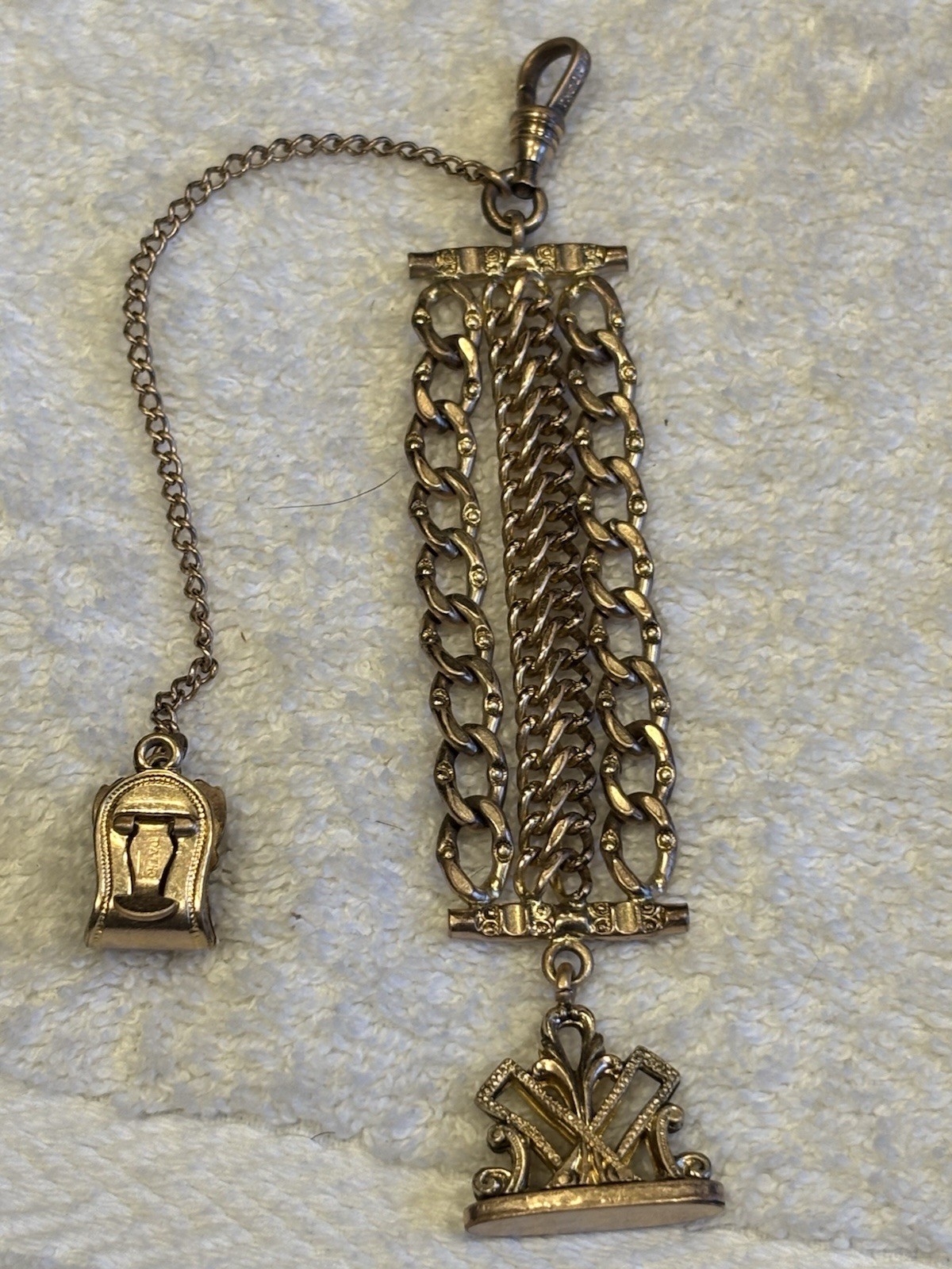 Antique Victorian Gold Filled Vest Pocket Watch Fob