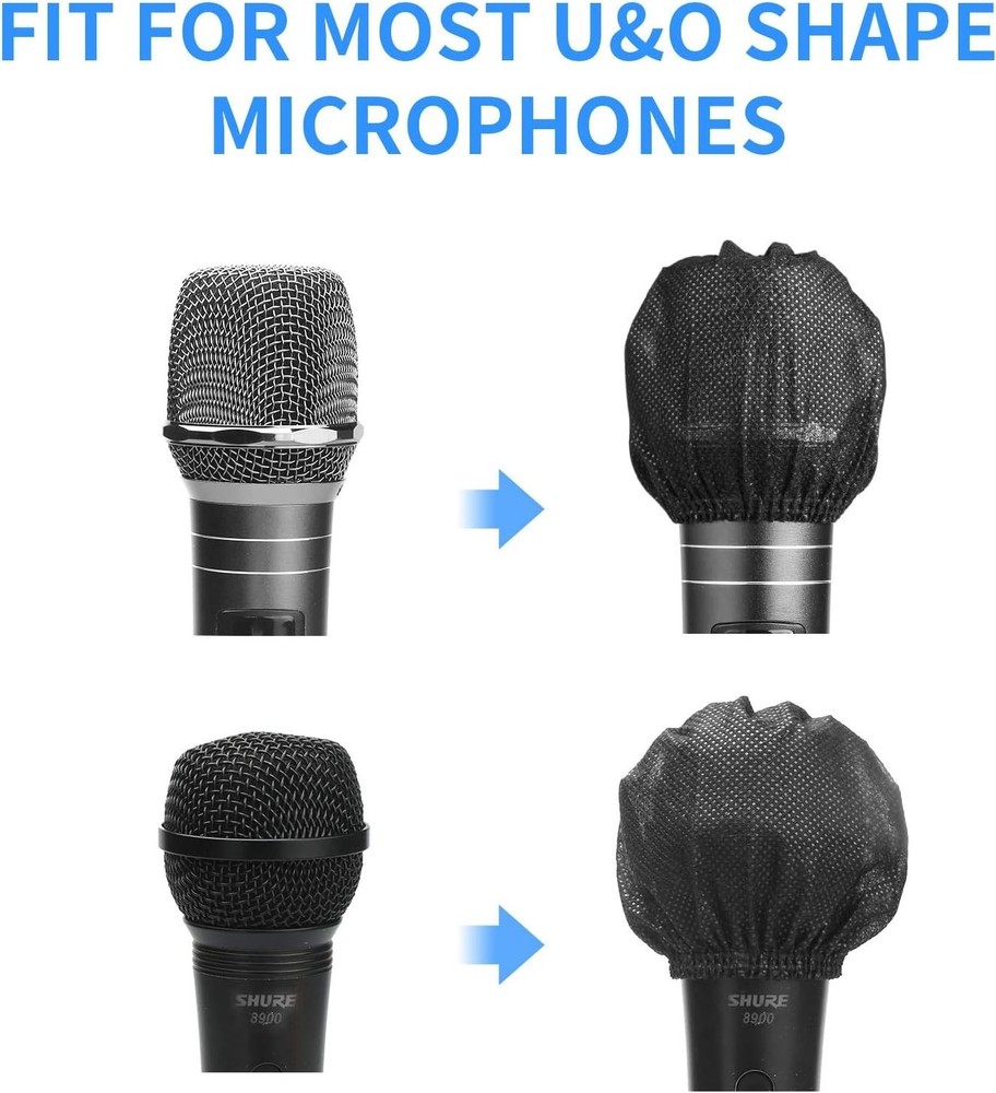 400 Pcs Disposable Microphone Covers - Individually Wrapped