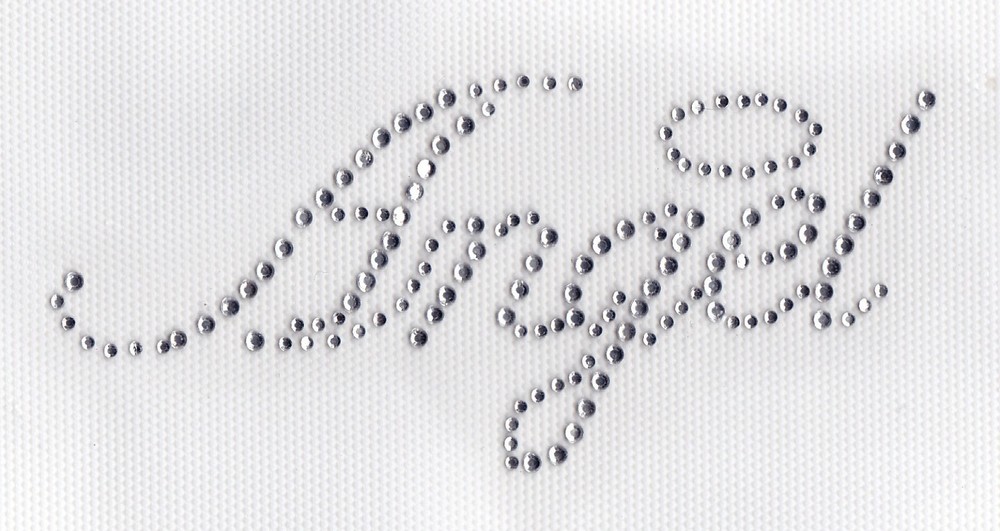 Angel Iron On Hot Fix Transfer Rhinestone -- Clear
