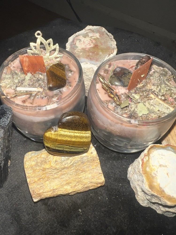 🤎🌍 Grounding Candle — Root Chakra Spell Candle | Handmade Intention Candle