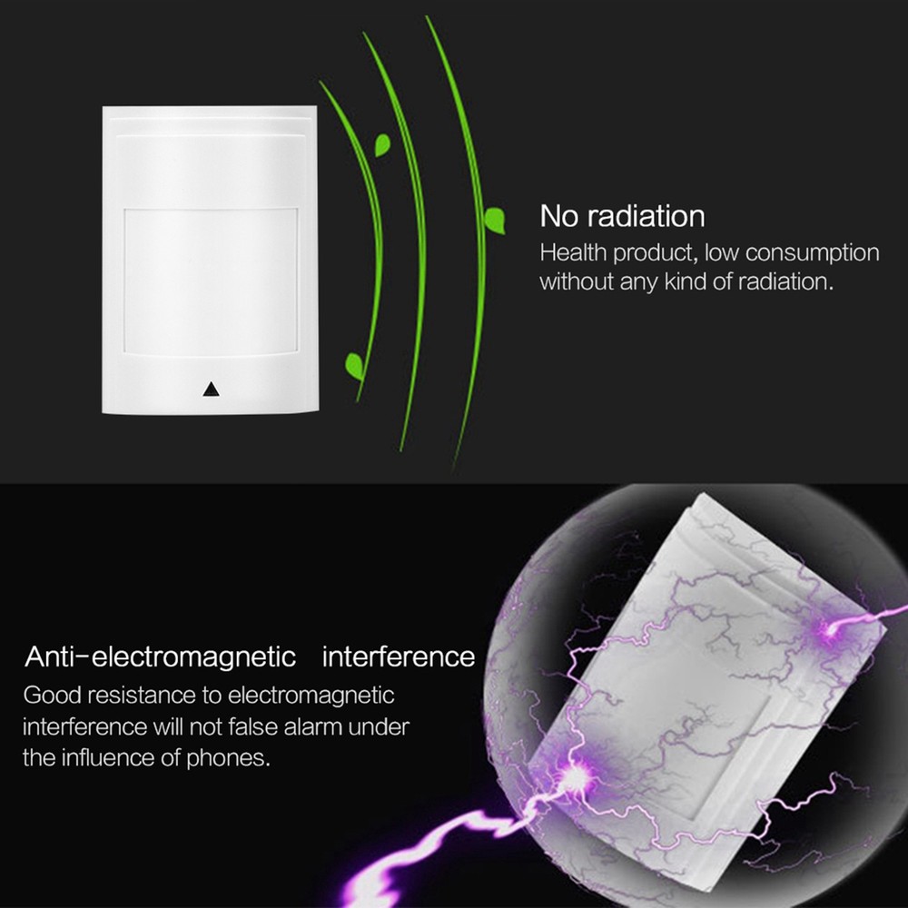 Wired Passive Infrared Motion Sensor Dual PIR Detector Warning Alarm WT