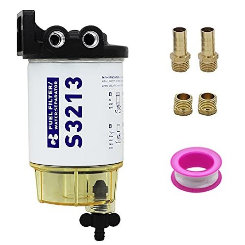 S3213 Fuel Water Separator Marine Kit, 10 Micron Filter Effect is Suitable for