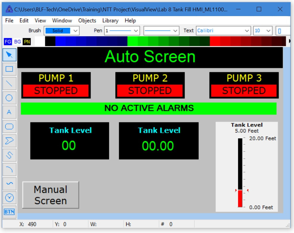 AB Micro820 2080-LC20-20QWB Analog PLC Trainer and VisualView HMI Trial Software