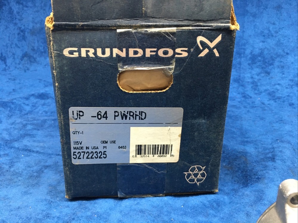 GRUNDFOS CIRCULATION PUMP TYPE UP -64 #52722325