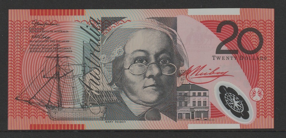 2002 : R.420aF MacFarlane/Henry First Prefix AA02 - $20 Polymer Banknote. Unc.