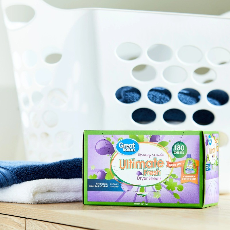 Great Value Ultimate Fresh Dryer Sheets, Blooming Lavender, 180 Count