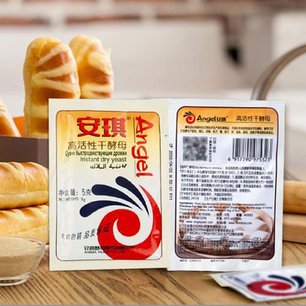 10-Pack High Strength Instant Dry Yeast for Household Baking, Quick Fermentation